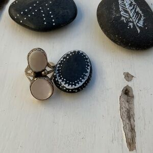 Vintage Navajo Mother of Pearl Sterling Silver Ring